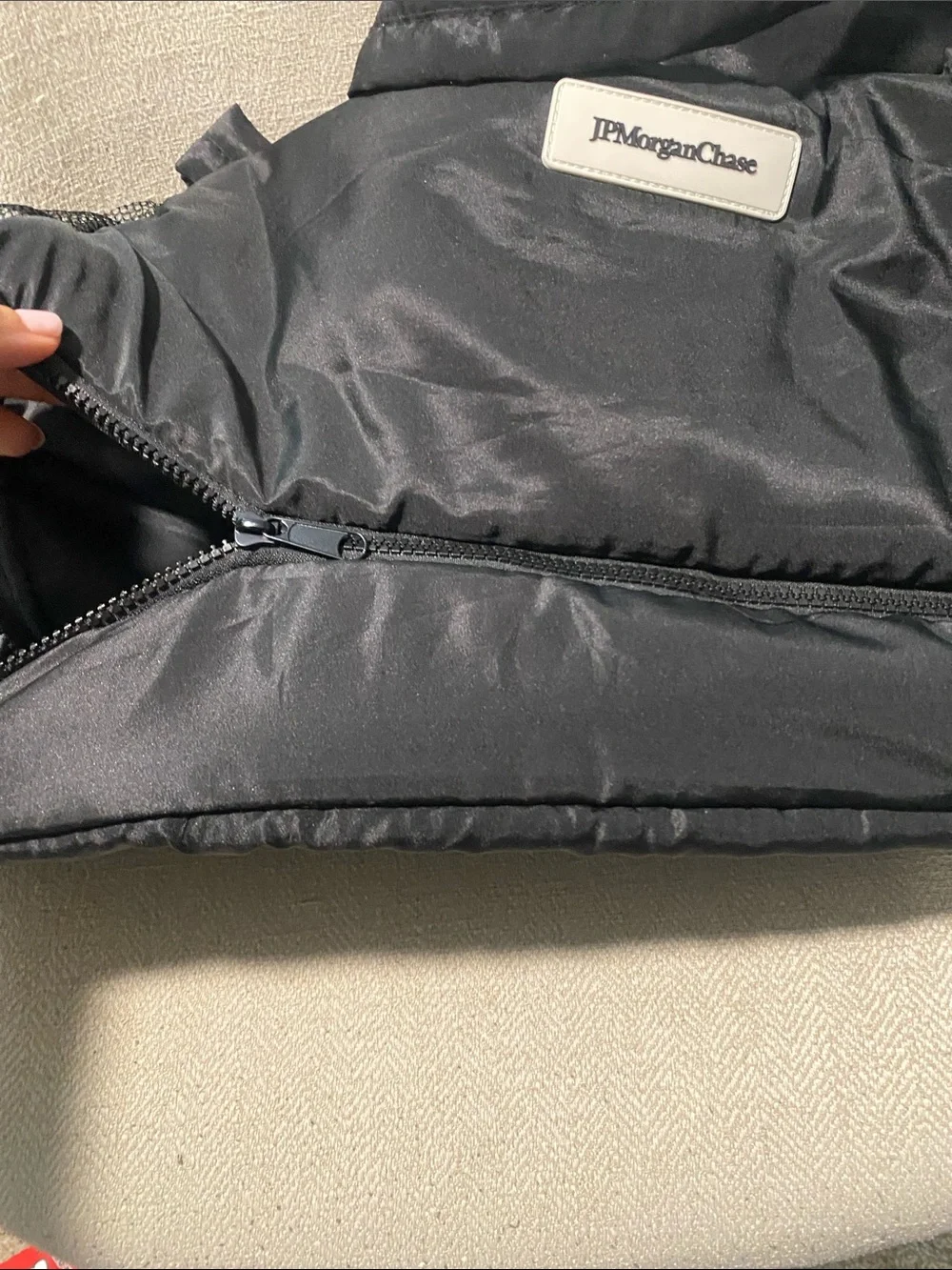 Black Nylon overnight Tote Bag